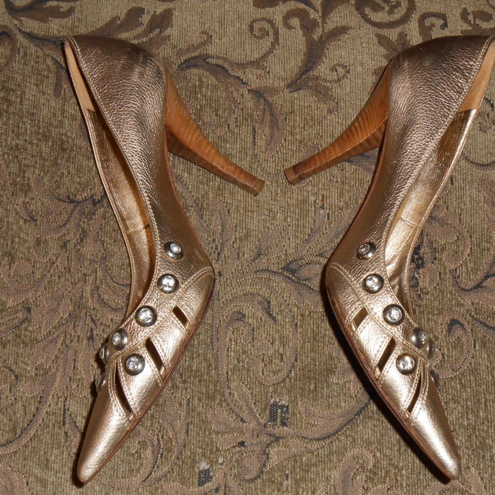 Sergio Rossi with Swarovski Crystals Size 7.5